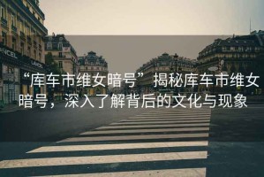 “庫車市維女暗號”揭秘庫車市維女暗號，深入了解背后的文化與現象