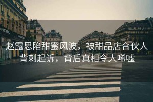 趙露思陷甜蜜風(fēng)波，被甜品店合伙人背刺起訴，背后真相令人唏噓