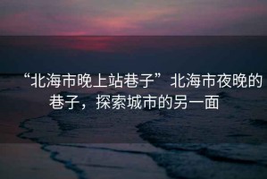“北海市晚上站巷子”北海市夜晚的巷子，探索城市的另一面