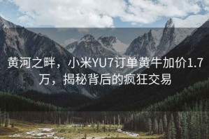 黃河之畔，小米YU7訂單黃牛加價(jià)1.7萬(wàn)，揭秘背后的瘋狂交易