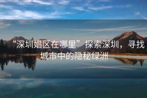 “深圳娼區(qū)在哪里”探索深圳，尋找城市中的隱秘綠洲