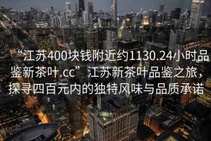 “江蘇400塊錢附近約1130.24小時品鑒新茶葉.cc”江蘇新茶葉品鑒之旅，探尋四百元內的獨特風味與品質承諾