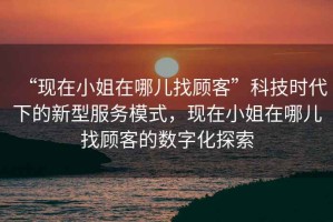 “現(xiàn)在小姐在哪兒找顧客”科技時(shí)代下的新型服務(wù)模式，現(xiàn)在小姐在哪兒找顧客的數(shù)字化探索