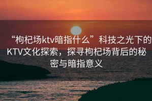 “枸杞場ktv暗指什么”科技之光下的KTV文化探索，探尋枸杞場背后的秘密與暗指意義