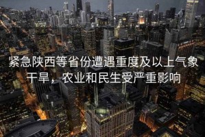 緊急陜西等省份遭遇重度及以上氣象干旱，農(nóng)業(yè)和民生受嚴(yán)重影響