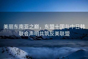 美麗東南亞之巔，東盟十國(guó)與中日韓聯(lián)合聲明共筑反美聯(lián)盟