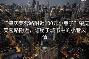 “肇慶芙蓉路附近100元小巷子”肇慶芙蓉路附近，隱秘于城市中的小巷風(fēng)情