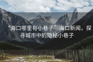 “?？谀睦镉行∠镒印焙？谛侣劊綄こ鞘兄械碾[秘小巷子