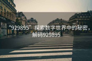 “929895”探索數(shù)字世界中的秘密，解碼929895