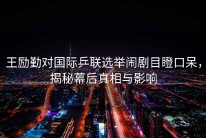 王勵勤對國際乒聯(lián)選舉鬧劇目瞪口呆，揭秘幕后真相與影響