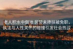 老人積水中倒地 民警未攙扶被免職，執(zhí)法與人性關(guān)懷的碰撞引發(fā)社會(huì)熱議