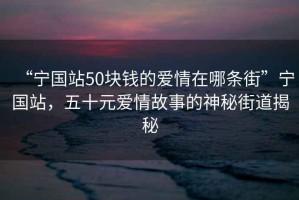 “寧國(guó)站50塊錢的愛情在哪條街”寧國(guó)站，五十元愛情故事的神秘街道揭秘