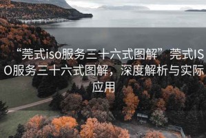 “莞式iso服務三十六式圖解”莞式ISO服務三十六式圖解，深度解析與實際應用
