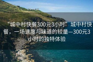 “城中村快餐300元3小時(shí)”城中村快餐，一場(chǎng)速度與味道的較量—300元3小時(shí)的獨(dú)特體驗(yàn)