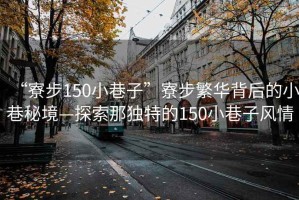 “寮步150小巷子”寮步繁華背后的小巷秘境—探索那獨(dú)特的150小巷子風(fēng)情
