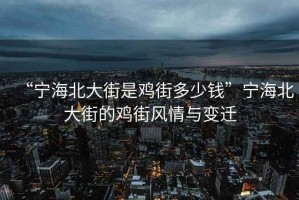 “寧海北大街是雞街多少錢”寧海北大街的雞街風(fēng)情與變遷
