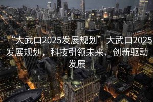 “大武口2025發(fā)展規(guī)劃”大武口2025發(fā)展規(guī)劃，科技引領(lǐng)未來，創(chuàng)新驅(qū)動發(fā)展