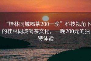 “桂林同城喝茶200一晚”科技視角下的桂林同城喝茶文化，一晚200元的獨特體驗