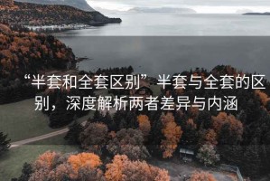 “半套和全套區(qū)別”半套與全套的區(qū)別，深度解析兩者差異與內(nèi)涵