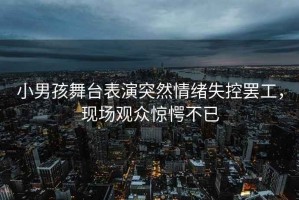 小男孩舞臺(tái)表演突然情緒失控罷工，現(xiàn)場(chǎng)觀眾驚愕不已