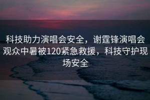 科技助力演唱會(huì)安全，謝霆鋒演唱會(huì)觀眾中暑被120緊急救援，科技守護(hù)現(xiàn)場(chǎng)安全
