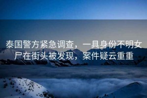 泰國警方緊急調(diào)查，一具身份不明女尸在街頭被發(fā)現(xiàn)，案件疑云重重