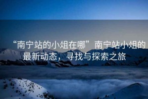 “南寧站的小俎在哪”南寧站小俎的最新動(dòng)態(tài)，尋找與探索之旅
