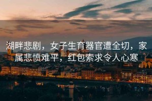 湖畔悲劇，女子生育器官遭全切，家屬悲憤難平，紅包索求令人心寒