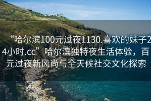 “哈爾濱100元過夜1130.喜歡的妹子24小時(shí).cc”哈爾濱獨(dú)特夜生活體驗(yàn)，百元過夜新風(fēng)尚與全天候社交文化探索