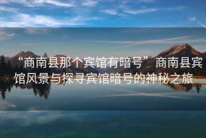 “商南縣那個賓館有暗號”商南縣賓館風景與探尋賓館暗號的神秘之旅