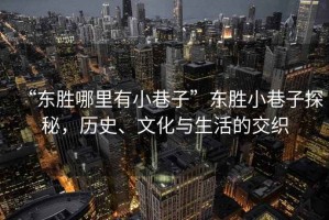“東勝哪里有小巷子”東勝小巷子探秘，歷史、文化與生活的交織