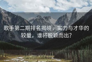 歌手第二期排名揭曉，實(shí)力與才華的較量，誰將脫穎而出？