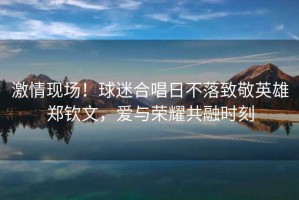 激情現(xiàn)場！球迷合唱日不落致敬英雄鄭欽文，愛與榮耀共融時刻
