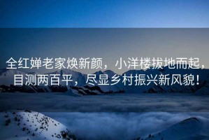 全紅嬋老家煥新顏，小洋樓拔地而起，目測兩百平，盡顯鄉(xiāng)村振興新風(fēng)貌！