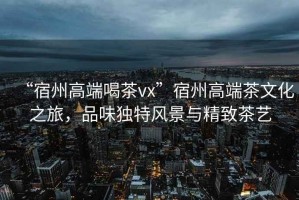 “宿州高端喝茶vx”宿州高端茶文化之旅，品味獨特風景與精致茶藝