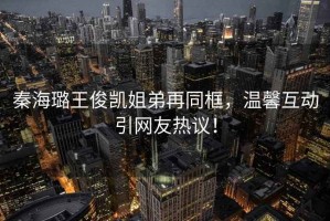 秦海璐王俊凱姐弟再同框，溫馨互動引網(wǎng)友熱議！