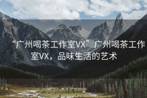 “廣州喝茶工作室VX”廣州喝茶工作室VX，品味生活的藝術(shù)