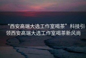 “西安高端大選工作室喝茶”科技引領(lǐng)西安高端大選工作室喝茶新風(fēng)尚