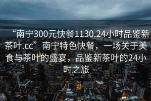 “南寧300元快餐1130.24小時品鑒新茶葉.cc”南寧特色快餐，一場關于美食與茶葉的盛宴，品鑒新茶葉的24小時之旅