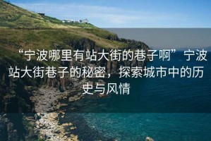 “寧波哪里有站大街的巷子啊”寧波站大街巷子的秘密，探索城市中的歷史與風(fēng)情