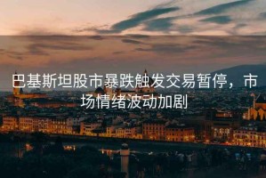 巴基斯坦股市暴跌觸發(fā)交易暫停，市場情緒波動加劇