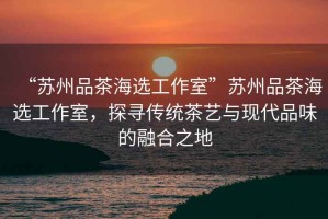 “蘇州品茶海選工作室”蘇州品茶海選工作室，探尋傳統(tǒng)茶藝與現(xiàn)代品味的融合之地
