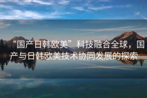 “國產(chǎn)日韓歐美”科技融合全球，國產(chǎn)與日韓歐美技術(shù)協(xié)同發(fā)展的探索