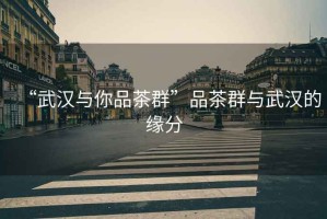 “武漢與你品茶群”品茶群與武漢的緣分