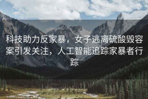 科技助力反家暴，女子逃離硫酸毀容案引發(fā)關(guān)注，人工智能追蹤家暴者行蹤