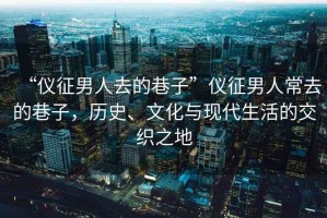 “儀征男人去的巷子”儀征男人常去的巷子，歷史、文化與現(xiàn)代生活的交織之地