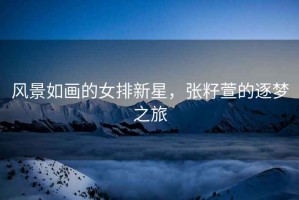 風景如畫的女排新星，張籽萱的逐夢之旅