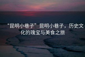 “昆明小巷子”昆明小巷子，歷史文化的瑰寶與美食之旅