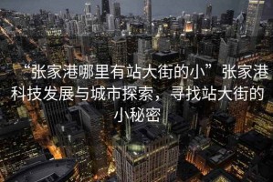 “張家港哪里有站大街的小”張家港科技發(fā)展與城市探索，尋找站大街的小秘密