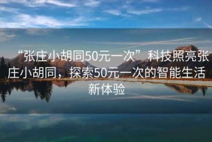 “張莊小胡同50元一次”科技照亮張莊小胡同，探索50元一次的智能生活新體驗(yàn)